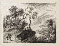 KG 13781
<br/>
Landschappen naar de natuur getekend; rivier
<br/>
<em>Weirotter, François Edmund (1730-1771)</em>
